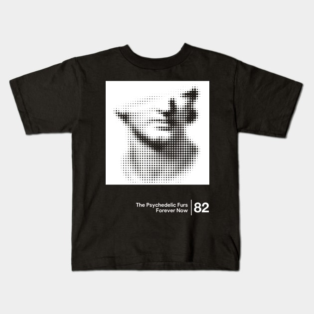 Forever Now - Minimal Style Graphic Artwork Kids T-Shirt by saudade